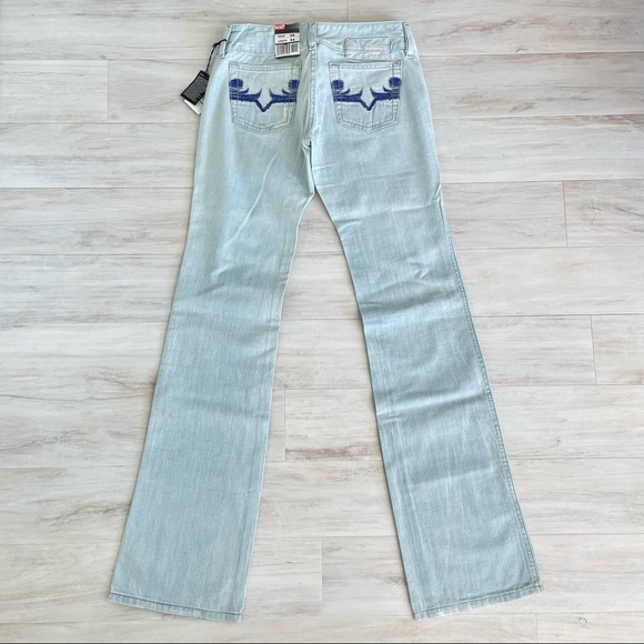 NWT Diesel Industry Hush DS Light Wash Bootcut Jeans - Picture 4 of 8